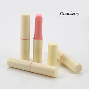 Private label customize logo vegan lip balm moisturizing pink lip balm