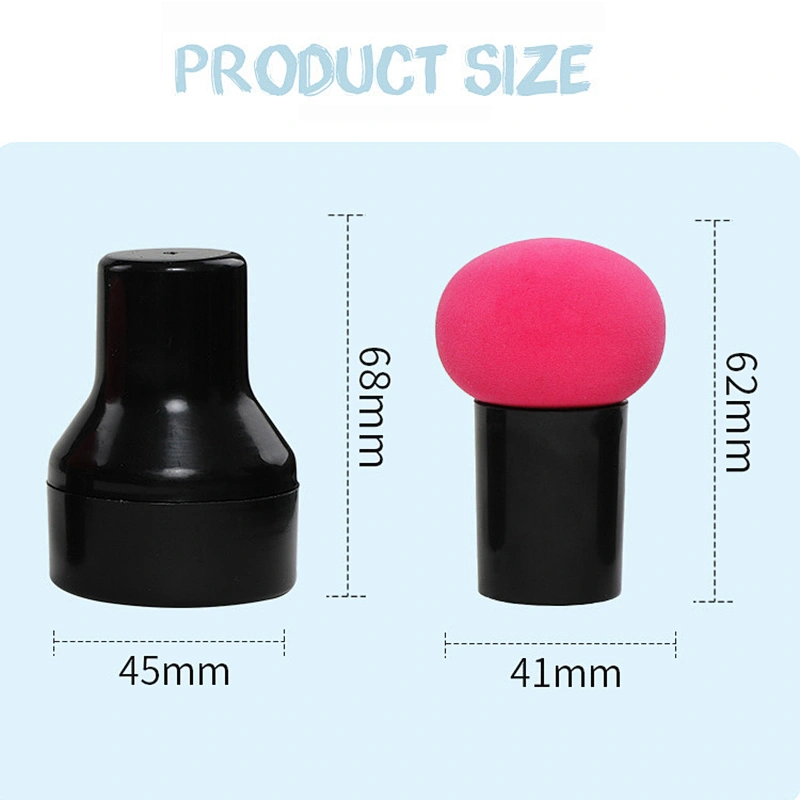 New Powder Makeup Sponge Puff Wholesale Latex Free Beauty Egg Black Portable Blender