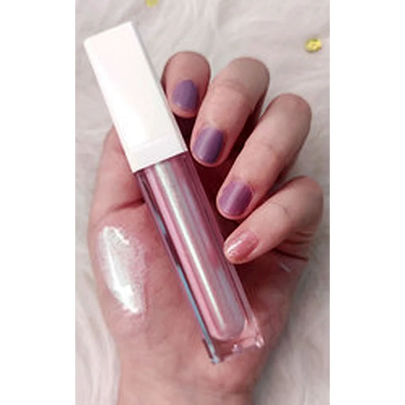 No brand cosmetic private label vegan high pigment glossy shiny customized your own label  12 colors glitter lipgloss