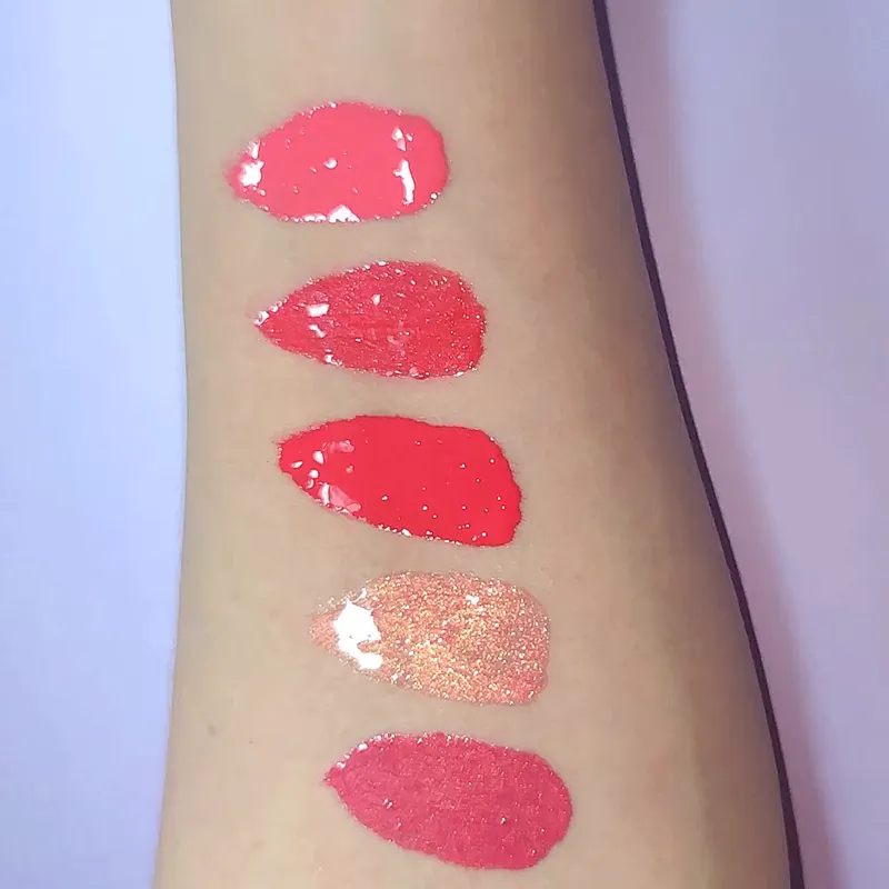 Hottest clear lip gloss private label custom with rhinestone lipgloss