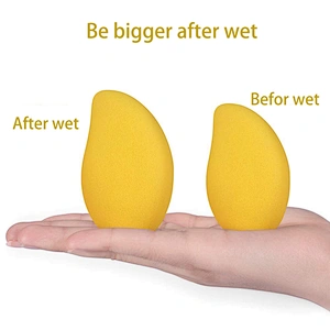 Mango shape Private label Makeup Blender beauty sponge Latex Free Liquid Foundation puff