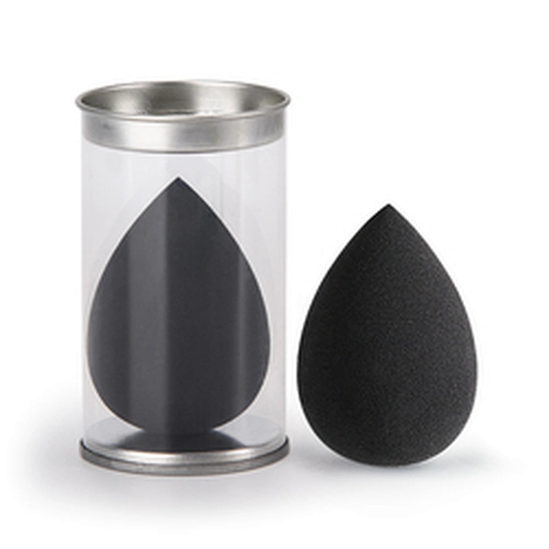 Custom Logo Beauty Sponge Private Label Low MOQ Costom PVC Package Box Latex Free Soft Makeup Sponge