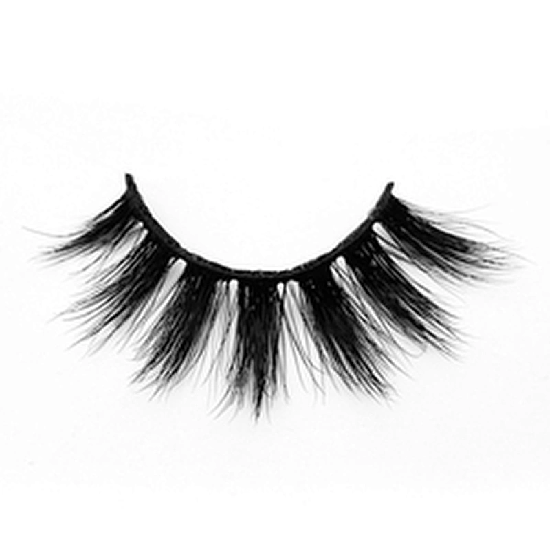 Factory price 3D mink false eyelashes round box packaging thick exaggerated false eyelashes