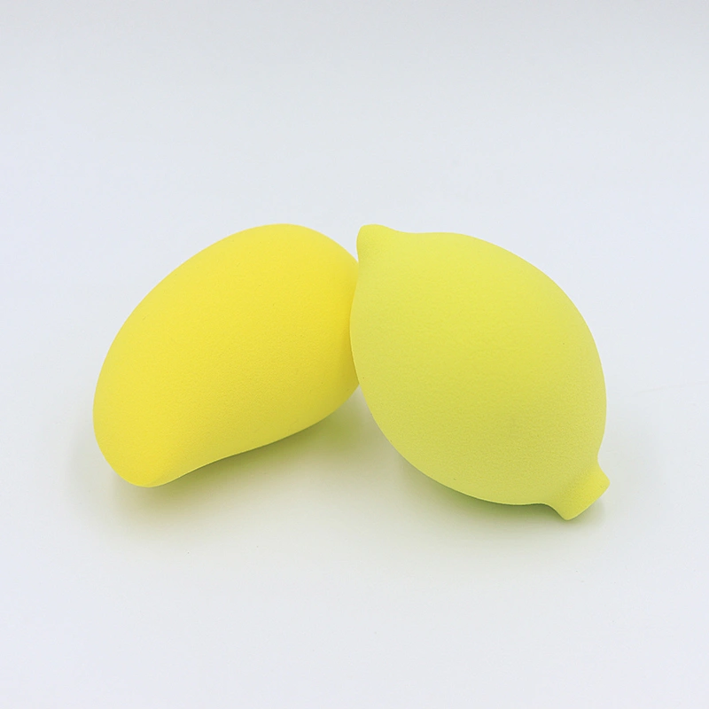 Manufacturers for small mango fruit shaped puff non latex beauty egg   sponge egg dry and konjac sponge make-up