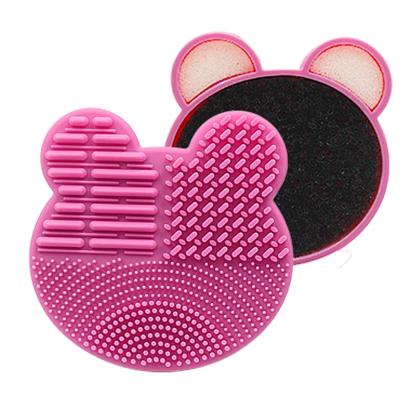 Silicone Eye shadow Sponge Cleaner Dry or Wet Use Quick Clean Silicone Make up cleaner Box Make up tool Brush Cleaner