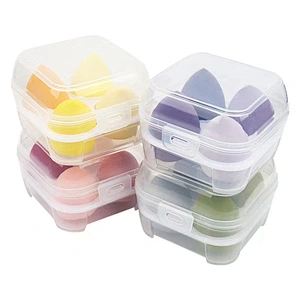Justylish latex free makeup sponge kit makeup sponge set four color to choose custom logo and brand name