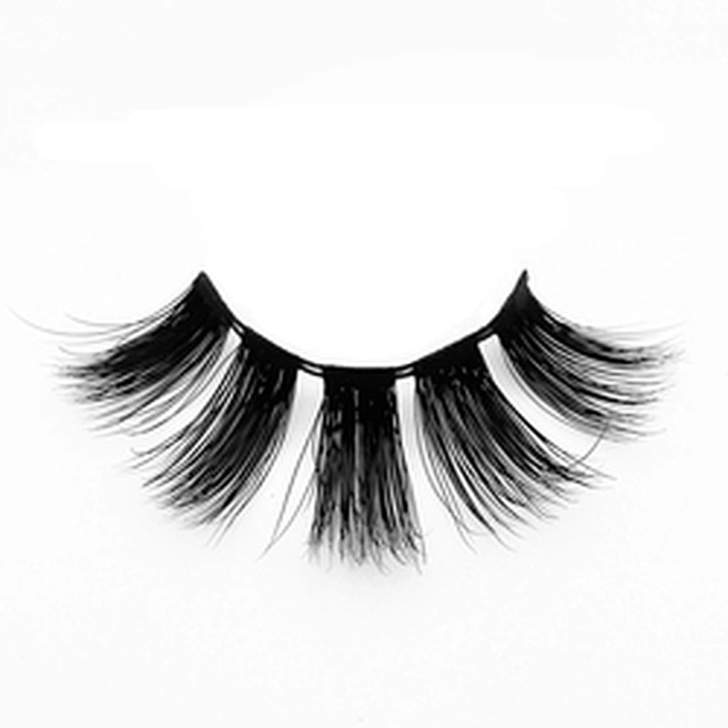 Factory price 3D mink false eyelashes round box packaging thick exaggerated false eyelashes