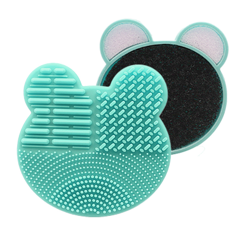 Silicone Eye shadow brush Sponge Cleaner  Quick Clean Silicone Make up cleaner Box Make up tool Brush Cleaner