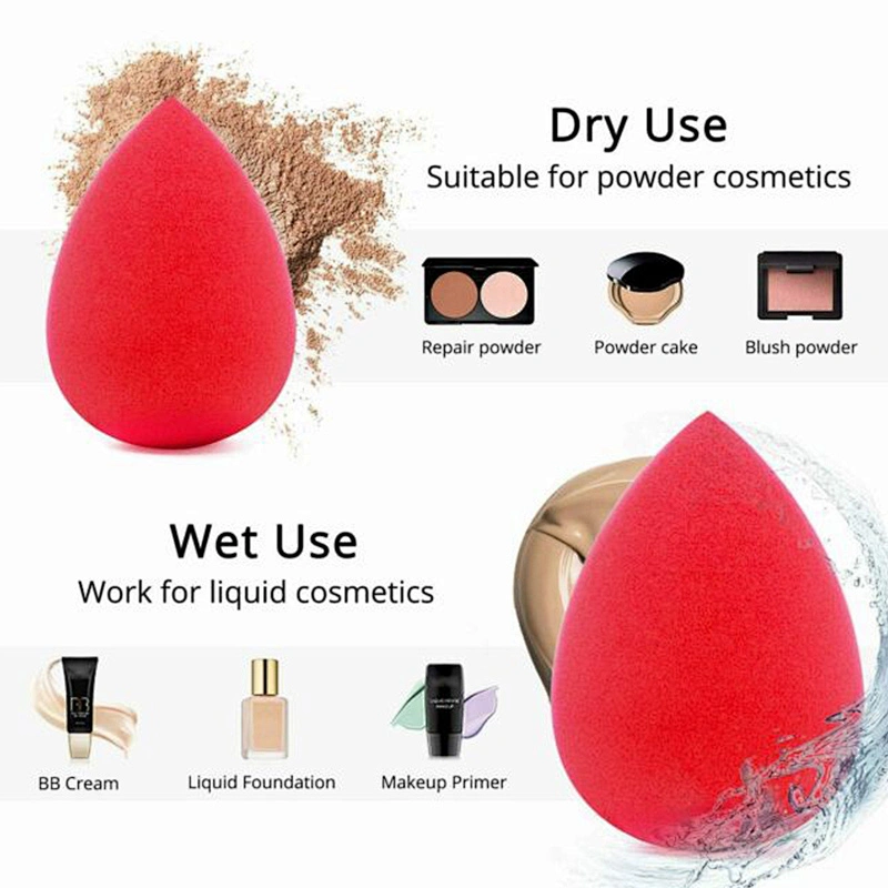 Sponge Puff Set Makeup sponge Cosmetic Blender Bag Custom  Oem Customized Pvc Box makeup sponge set