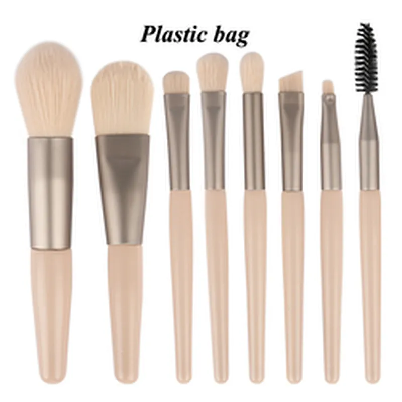 Vegan Wooden handle Makeup Brush Set Kit Private Label Make up Brushes set