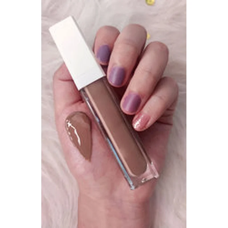 No brand cosmetic private label vegan high pigment glossy shiny customized your own label  12 colors glitter lipgloss