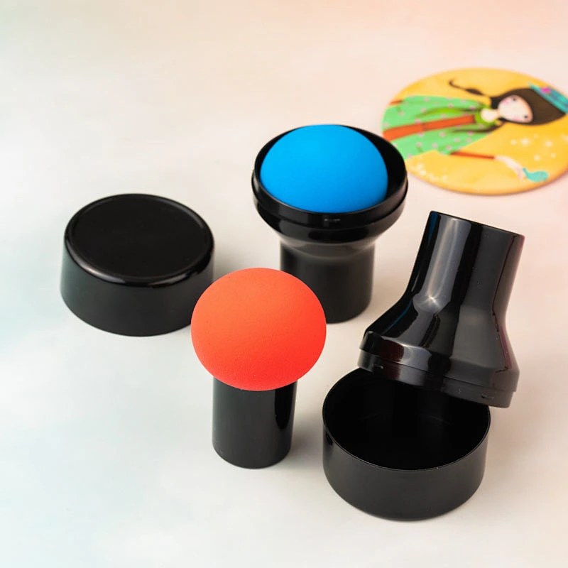 New Powder Makeup Sponge Puff Wholesale Latex Free Beauty Egg Black Portable Blender