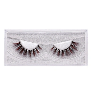 Factory price false eyelashes soft color cos eyelashes 9D dazzle colorful mink false eyelashes