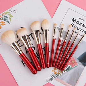Christmas Red Hair Vegan Private label Makeup Brush Set Professional