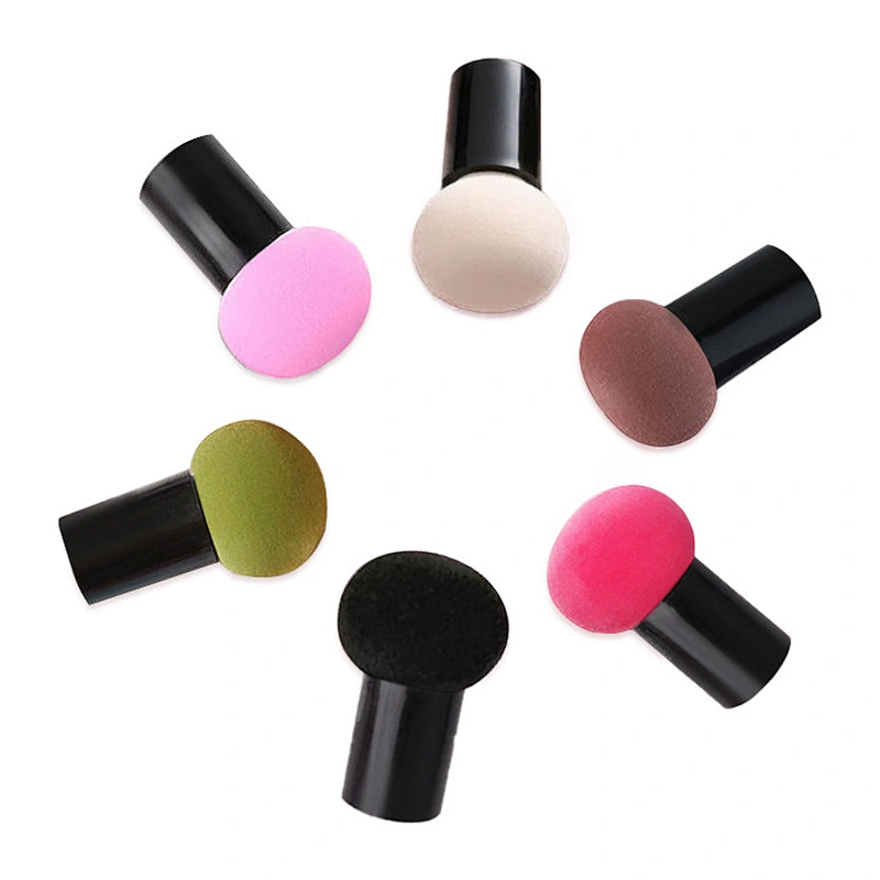 New Powder Makeup Sponge Puff Wholesale Latex Free Beauty Egg Black Portable Blender