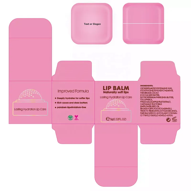 Wholesale Hydrating Moisturizing Lip Care Balm Travel Size Mini Lip Balm Custom Logo Mini Lip Balm