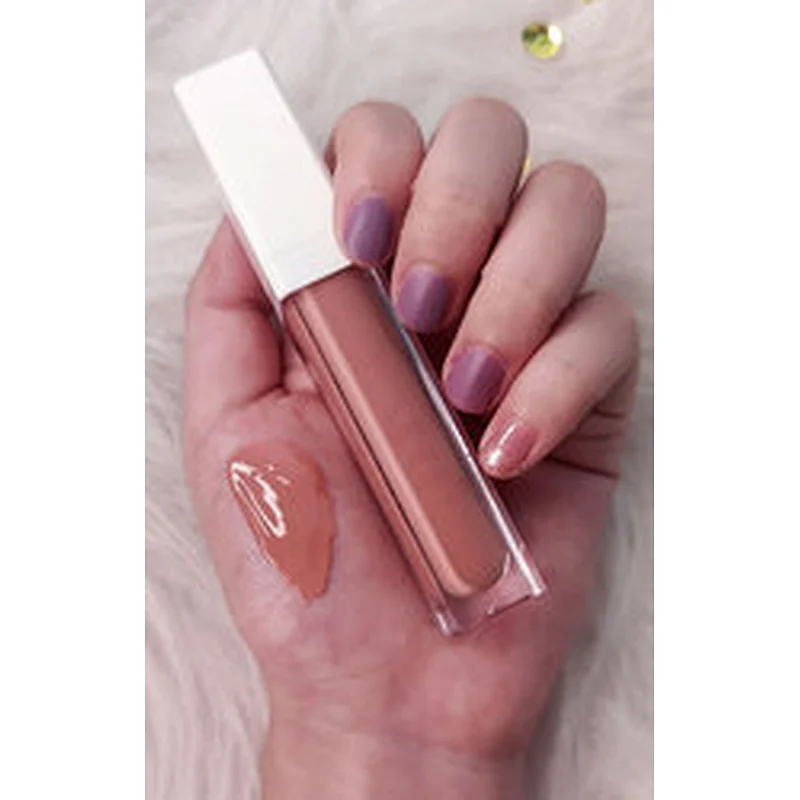 No brand cosmetic private label vegan high pigment glossy shiny customized your own label  12 colors glitter lipgloss