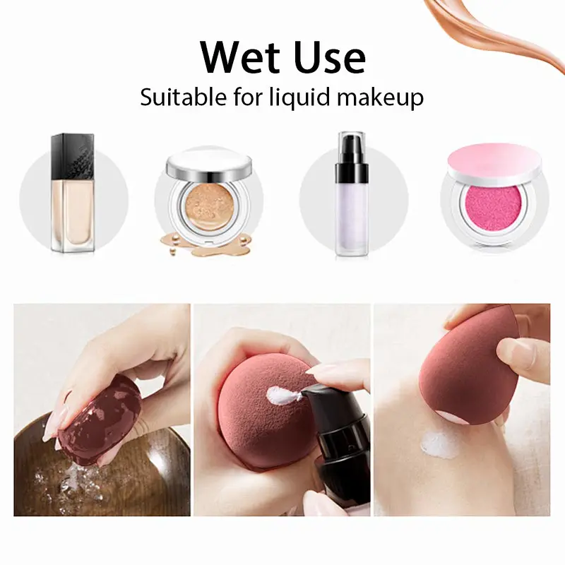 Liquid Foundation makeup sponge Soft Vegan Latex Free make up blender beauty cosmetic powder puff