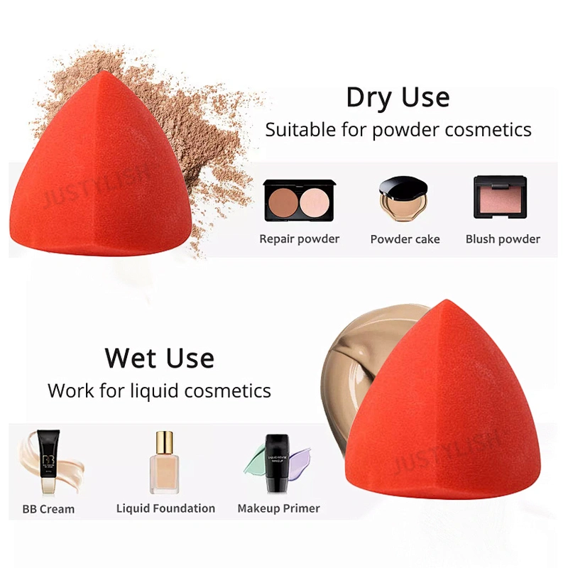 Vegan Latex Free Colorful and soft blender beauty Triangle makeup sponge