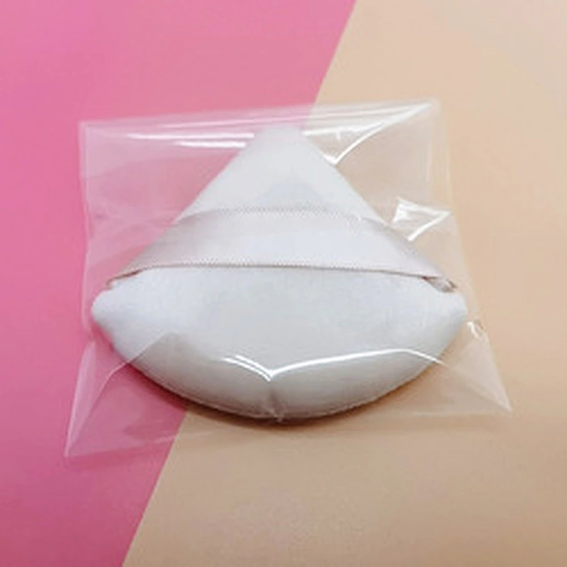 2022 Amazon Supply Beauty Custom Remover Foam Triangle Cosmetic Makeup Black Cotton Sponge Powder Puff Set With Logo