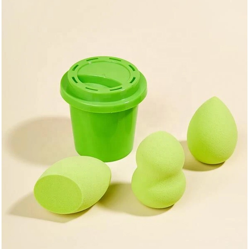 Latex free beauty sponge custom logo makeup blender sponge private label makeup sponge