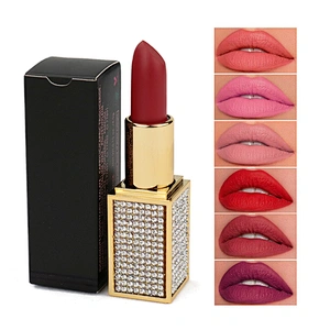 OEM ODM private label vegan Velvet mate lipstick wholesale velvet long lasting lipstick mate lipstick custom logo