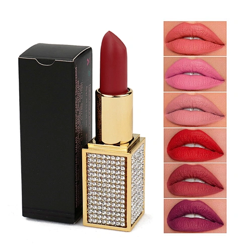 OEM ODM private label vegan Velvet mate lipstick wholesale velvet long lasting lipstick mate lipstick custom logo