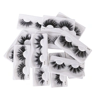Wholesale price 25mm mink eyelashes pure handmade European and American hot sale 25mm mink hair eyelashes