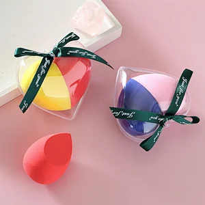 oem vegan beauty private label makeup sponge custom soft makeup sponge packaging