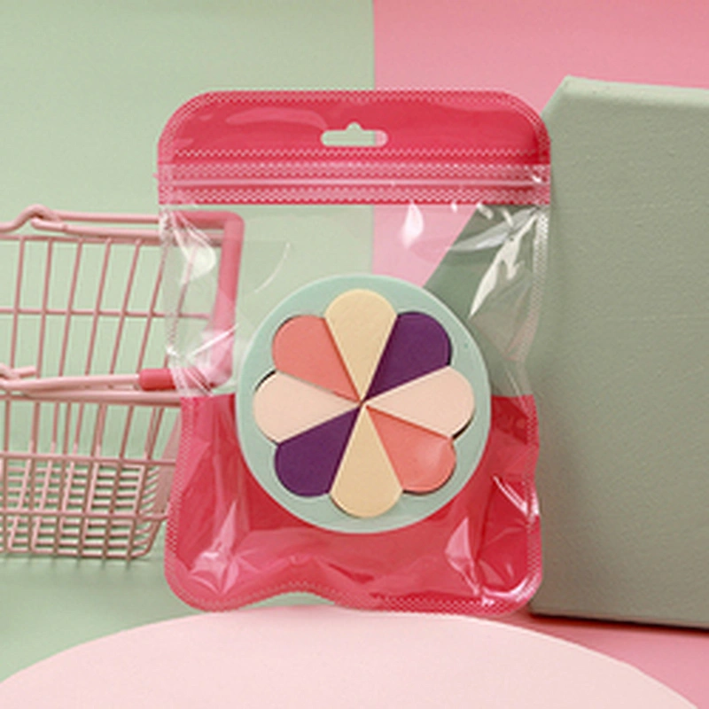Triangle Multiple Colors Beauty Sponge Set Blender Beauty Non-latex Flower Shape Makeup Sponge Powder Puff