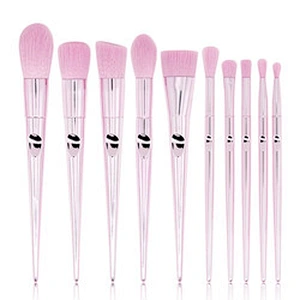 Free sample wholesale private logo fashion bling cosmetic rose gold custom makeup brushes set