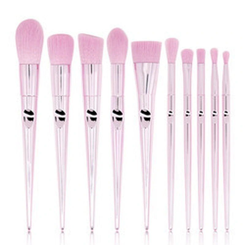 Free sample wholesale private logo fashion bling cosmetic rose gold custom makeup brushes set