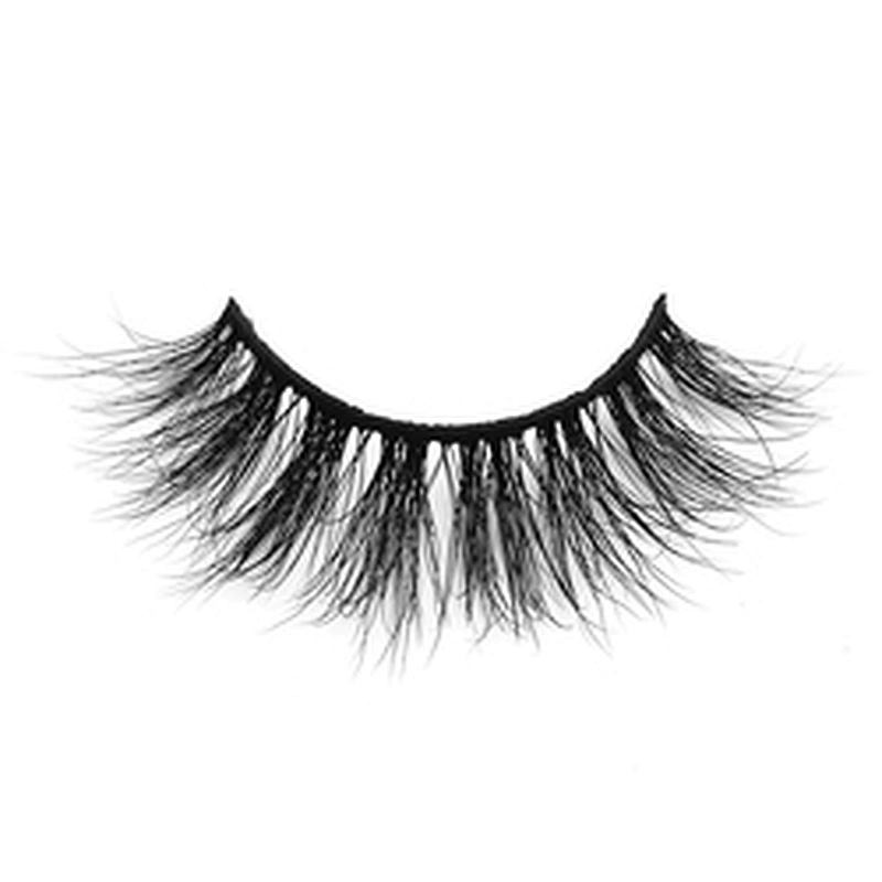Factory price 3D mink false eyelashes round box packaging thick exaggerated false eyelashes