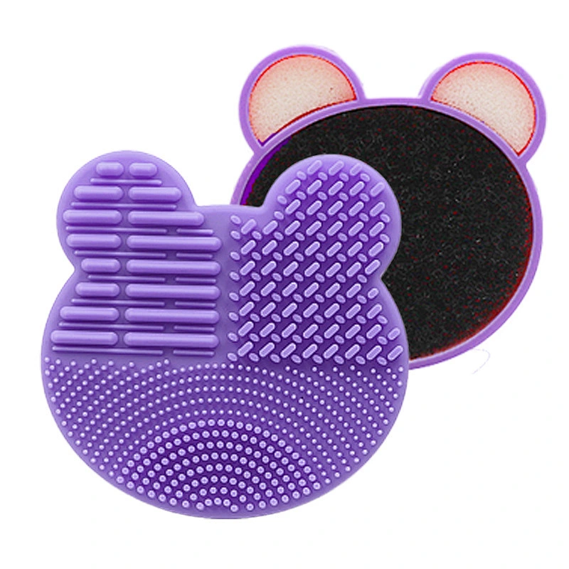 Silicone Eye shadow Sponge Cleaner Dry or Wet Use Quick Clean Silicone Make up cleaner Box Make up tool Brush Cleaner