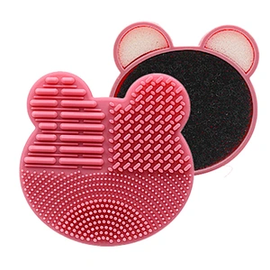 Silicone Eye shadow Sponge Cleaner Dry or Wet Use Quick Clean Silicone Make up cleaner Box Make up tool Brush Cleaner