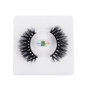 8D mink hair false eyelashes square  box slender thick eyelashes best seller mink false eyelashes