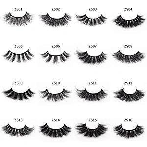 New styles mink hair false eyelashes diamond gift box slender thick eyelashes best seller mink false eyelashes