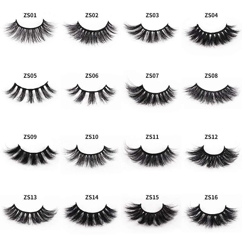 New styles mink hair false eyelashes diamond gift box slender thick eyelashes best seller mink false eyelashes
