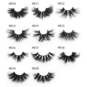 Wholesale price 25mm mink eyelashes pure handmade European and American hot sale 25mm mink hair eyelashes