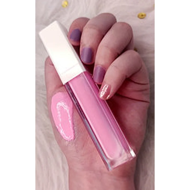 No brand cosmetic private label vegan high pigment glossy shiny customized your own label  12 colors glitter lipgloss