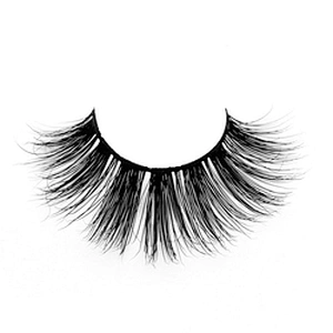 Factory price 3D mink false eyelashes round box packaging thick exaggerated false eyelashes