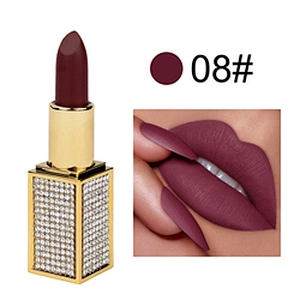 waterproof high pigment matte bullet lipstick MakeUp Vendors Bullet matte Private label wholesale lipstick mat