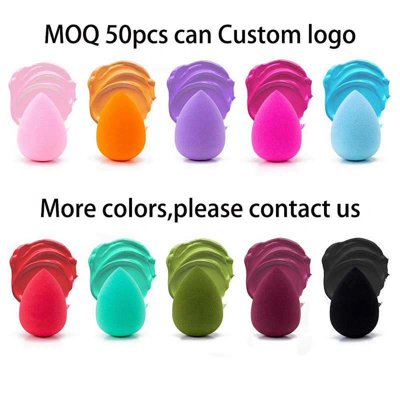 Customized Multi color shape makeup sponge latex free soft blender beauty sponge