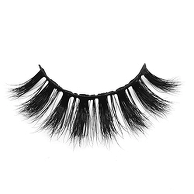 Factory price 3D mink false eyelashes round box packaging thick exaggerated false eyelashes