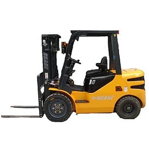 forklift tire press machine 3 ton standing forklift with isuzu c240 engine
