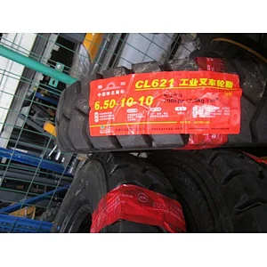 New tyres of the forklift