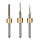 Dental laboratory appliance diamond coated milling bur for zirconia block