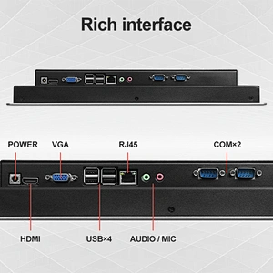 8 inch capacitive touch screen N2830/2G/32G  industrial all in one pc