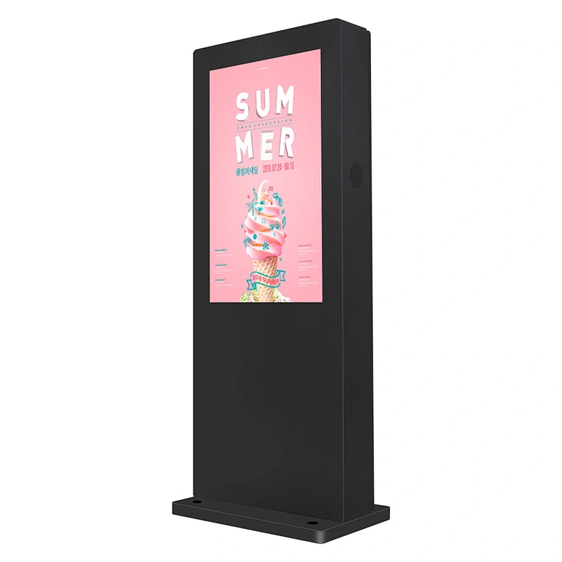 55 inch vertical outdoor lcd panel non touch stand advertising display