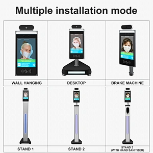 Hot selling outdoor mask alert network security body temperature camera thermal facial recognition temperature